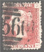 Great Britain Scott 33 Used Plate 192 - DH